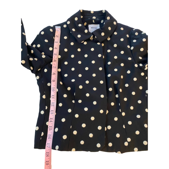 Moschino Cheap And Chic 🤍 XS polka dot Wool short jacket 🤍 wool and silk - Picture 14 of 16